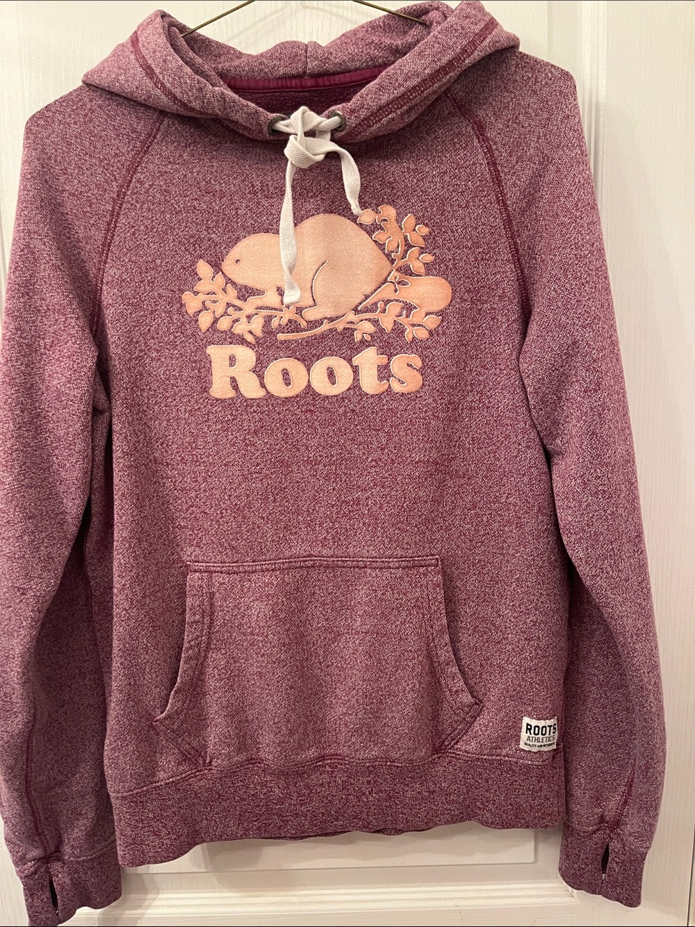 Vintage 🇨🇦 Roots Kanga Hoodie with Iconic Textured Beaver Logo